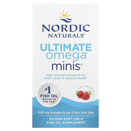 Nordic Naturals - Ultimate Omega® Minis, 1120 mg, Nordic Naturals, 60 Mini Softgels