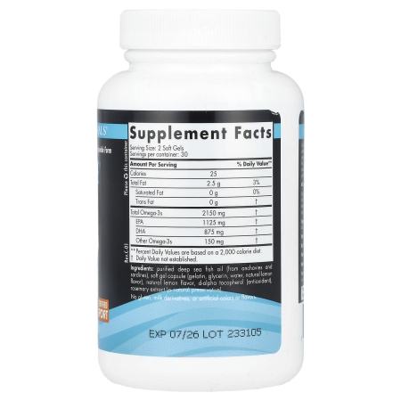 Ultimate Omega Sport 2x, 2150 mg, Nordic Naturals, 60 softgels [1]