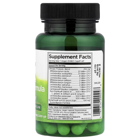 Ultimate Probiotic Formula, Swanson, 30 capsule SWL024 [1]