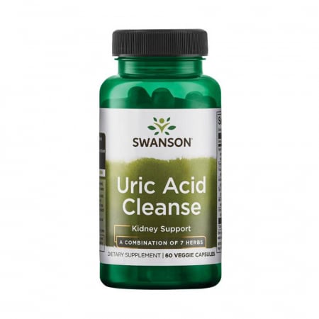 Uric Acid Cleanse (Sanatatea Rinichilor), Swanson, 60 capsule SWU849
