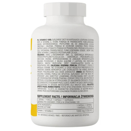 Vitamin C, 1000 mg, OstroVit, 120 capsules [1]
