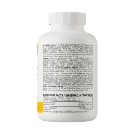 Vitamin C, 1000 mg, OstroVit, 120 capsule [1]