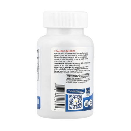 Vitamin C Gummies, 125 mg, Tangerine, Nordic Naturals, 120 Gummies [2]