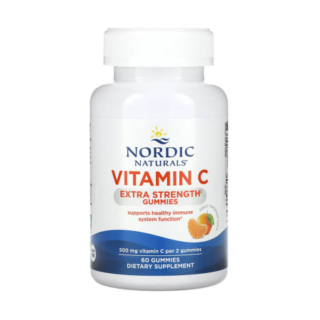 Nordic Naturals - Vitamin C Gummies, 250 mg, Tangerine, Nordic Naturals, 60 Gummies