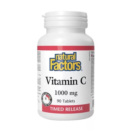 Natural Factors - Vitamin C Time Release, 1000 mg, Natural Factors, 90 tablets