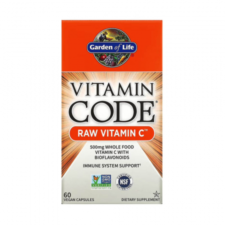 Garden of Life - Vitamin Code, RAW Vitamin C, Garden of Life, 60 capsule