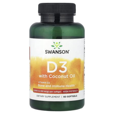 VITAMINE - vitamin-d3-with-coconut-oil-swanson