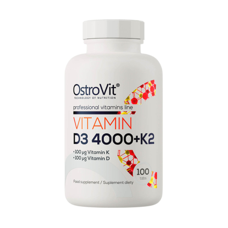 OstroVit - Vitamin D3 4000 IU + K2 100 mcg, OstroVit, 100 tablete