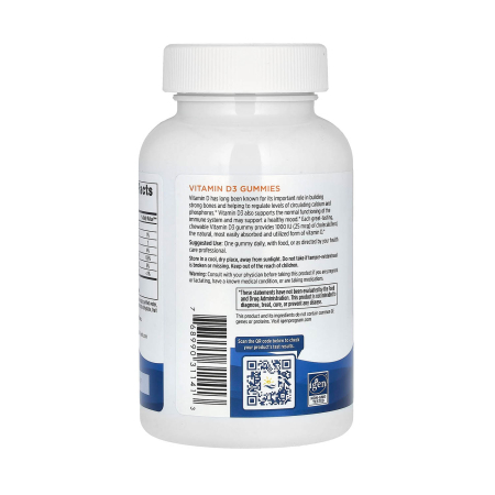 Vitamin D3 Gummies, 25 mcg (1,000 IU), Nordic Naturals, 120 Gummies [2]