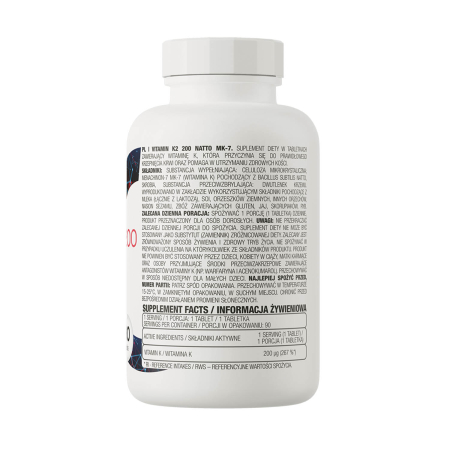 Vitamin K2 200 Natto MK-7,  OstroVit, 90 tablete [1]