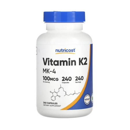 Nutricost - Vitamin K2 MK-4, 100 mcg, Nutricost, 240 capsule