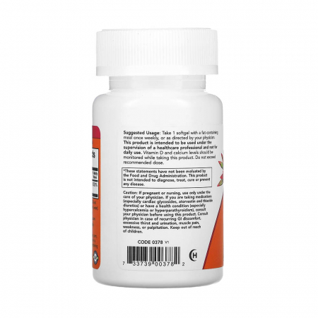 Vitamina D3, 50.000 IU, Now Foods, 50 softgels [2]