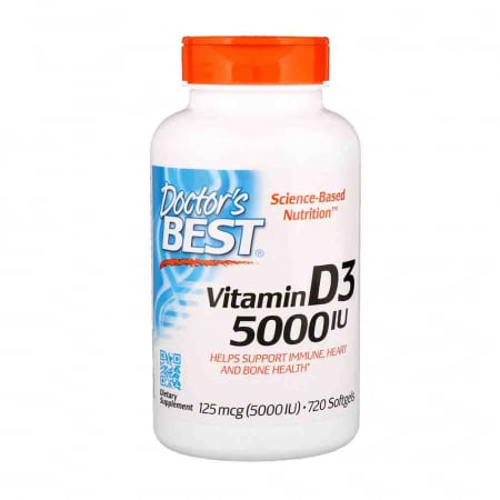 Vitamin D3, 5000 IU - 180 softgels [0]