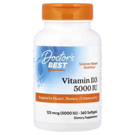 Vitamin D3, 5000 IU - 180 softgels [0]