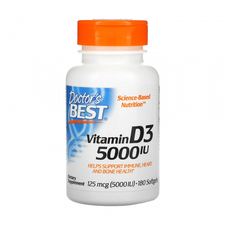 CATEGORII AFECTIUNI - Vitamin D3, 5000 IU - 180 softgels
