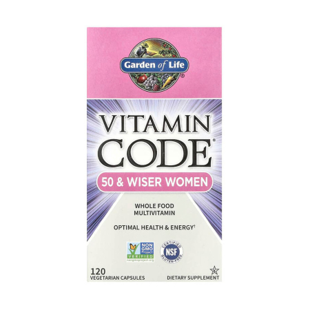 Garden of Life - Whole Food Multivitamin For 50 & Wiser Women, Garden of Life, 120 capsules