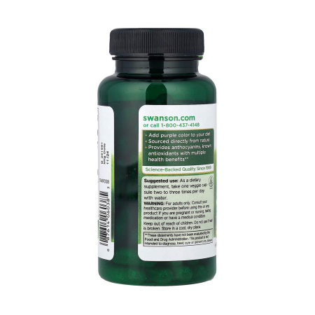 Wild Blueberry with Whole Wild Blueberries, 250 mg, Swanson, 90 capsule SWR038 [2]