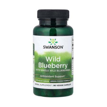 Swanson - Wild Blueberry with Whole Wild Blueberries, 250 mg, Swanson, 90 capsule SWR038