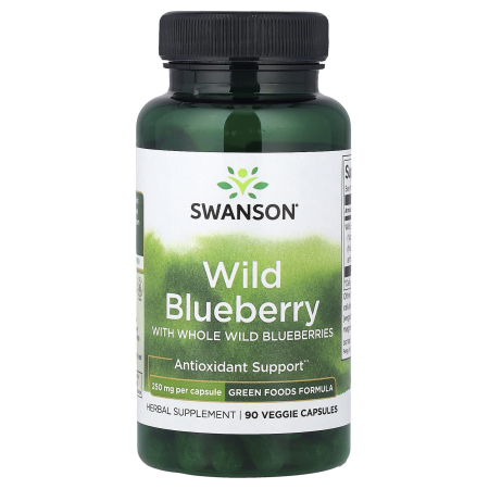 Swanson - Wild Blueberry with Whole Wild Blueberries, 250 mg, Swanson, 90 capsule SWR038