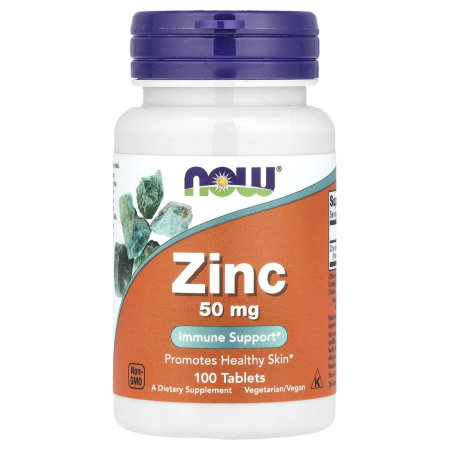 Zinc (Mineral), 50mg, Now Foods, 100 tablete