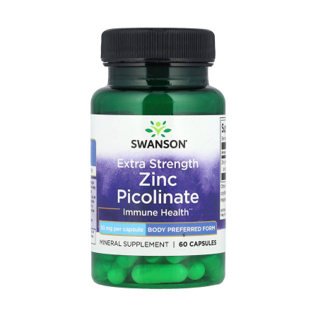 Swanson - Zinc Picolinate Extra Strength, 50 mg, Swanson, 60 capsule SW1813