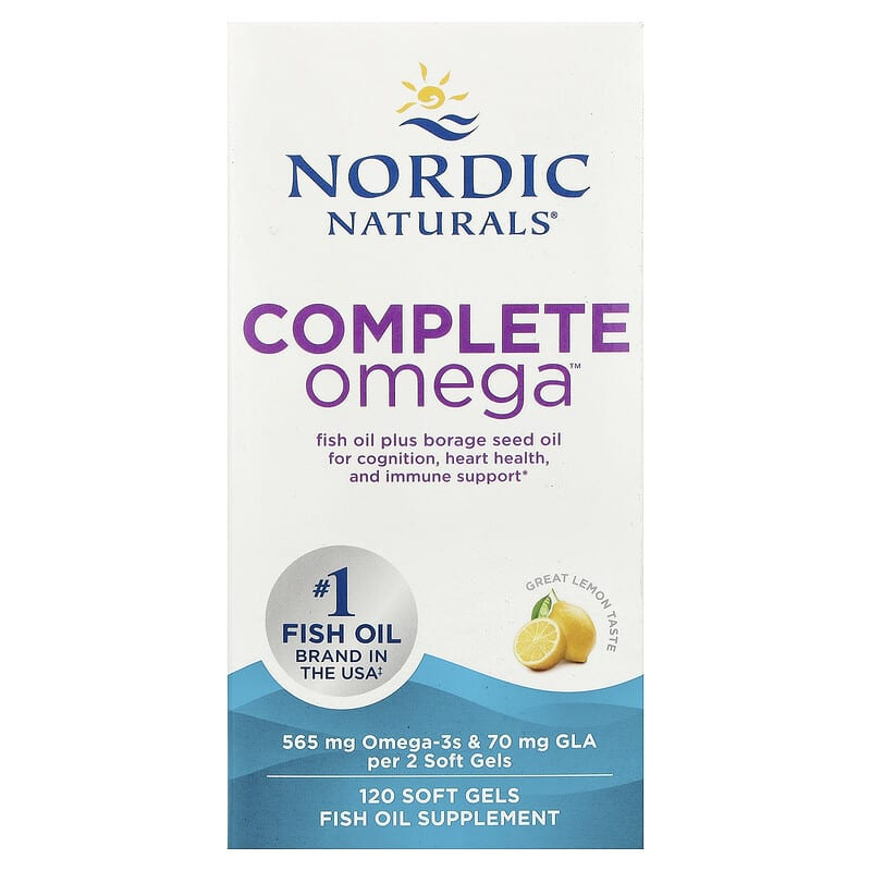 ulei de peste nordic naturals Complete Omega, Lemon, Nordic Naturals, 120 softgels 120 Softgels, 04.2028
