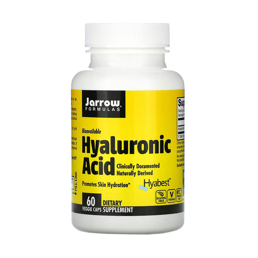 Jarrow Formulas Vegan Hyaluronic Acid 120 Mg – 120 Veggie Caps For Joint & Skin Support (JR192)