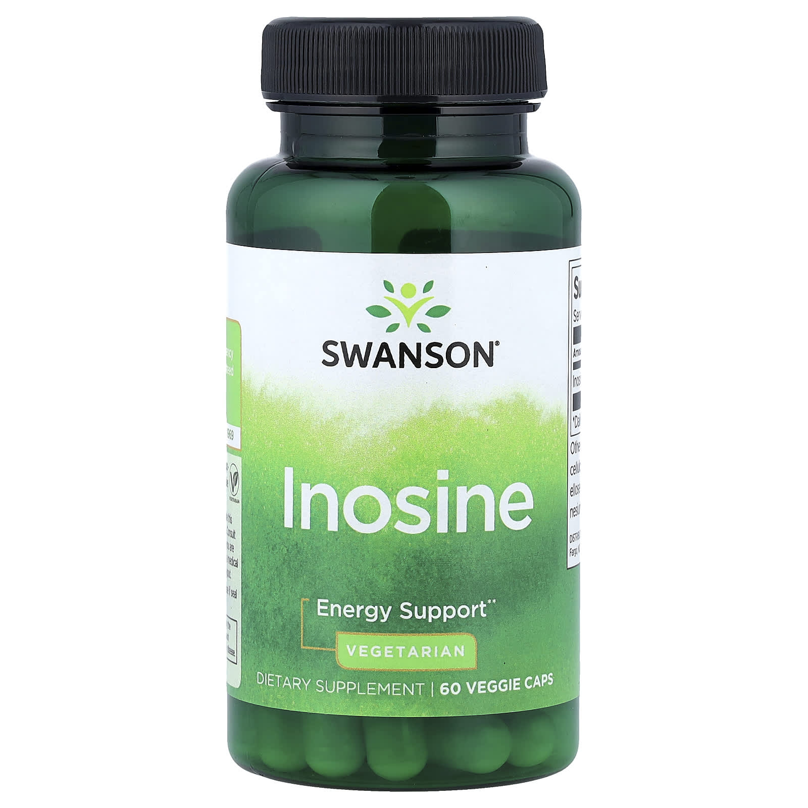 refacere mucoasa nazala Inosine, Energy Support, Swanson, 60 capsule SW1379 06.2026