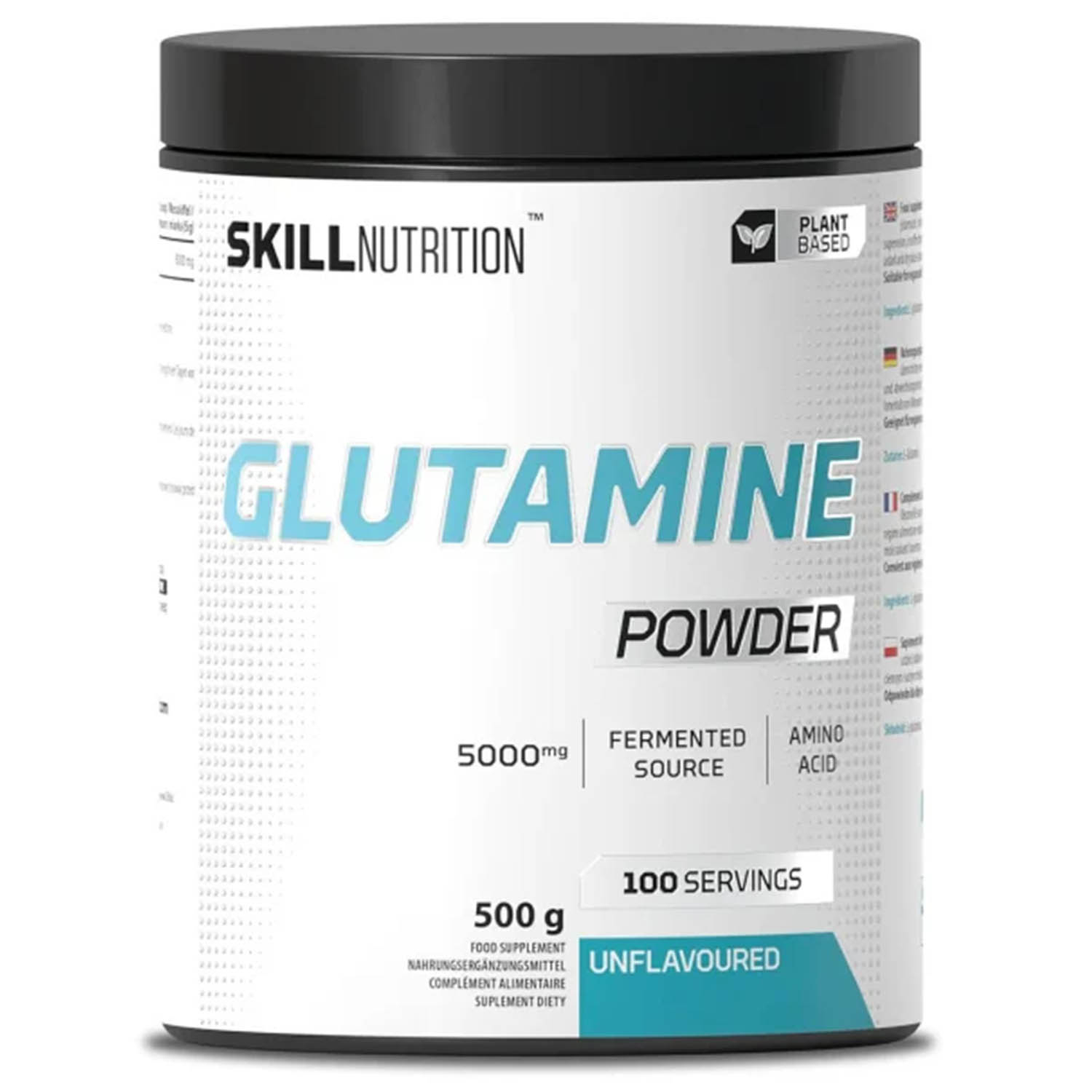 pastile imunitate L-Glutamine Powder, Skill Nutrition, 500g 500 g, 12.2027
