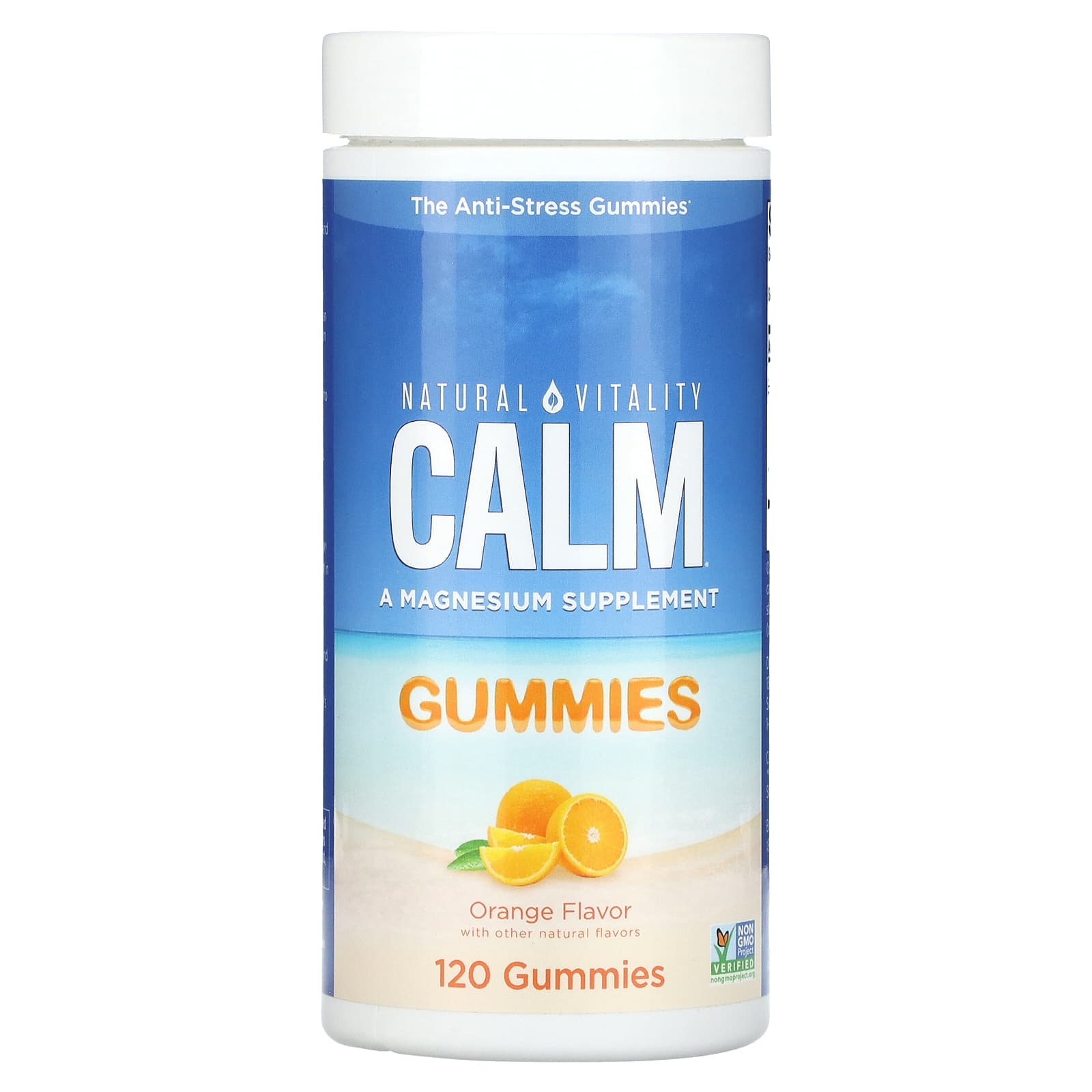 magnesium bigy Magnesium Kids Gummies, Natural Vitality CALM, 120 Gummies 120 Jeleuri, Portocale, 11.2026