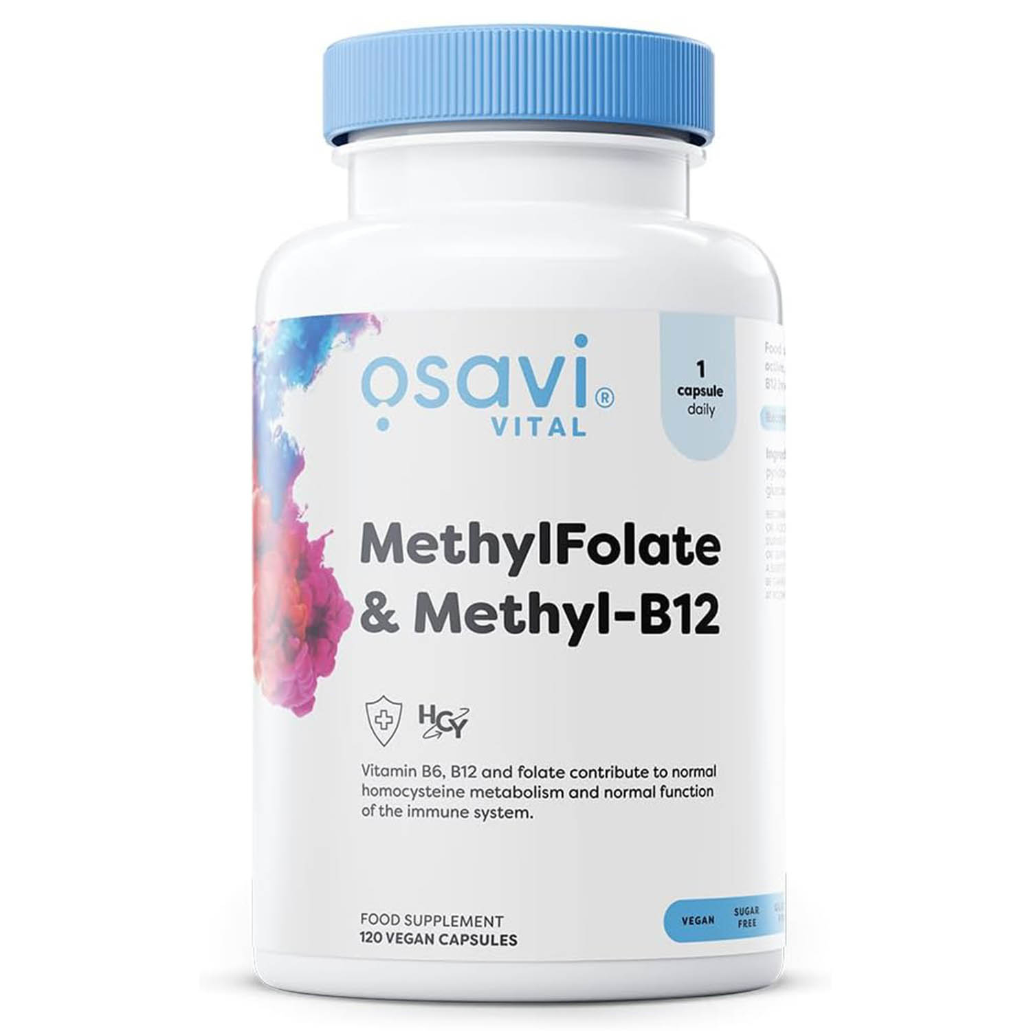 saltele 120/200 Methyl Folate  Methyl B12, Osavi, 120 capsule n/a, 120 Veg Caps