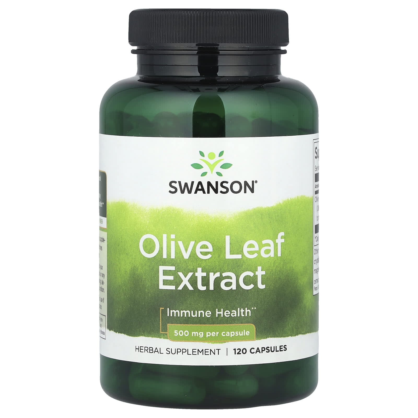 Olive Leaf Extract, 500 mg, Swanson, 120 capsule SWH159 120 Caps, 500 mg, 12.2027