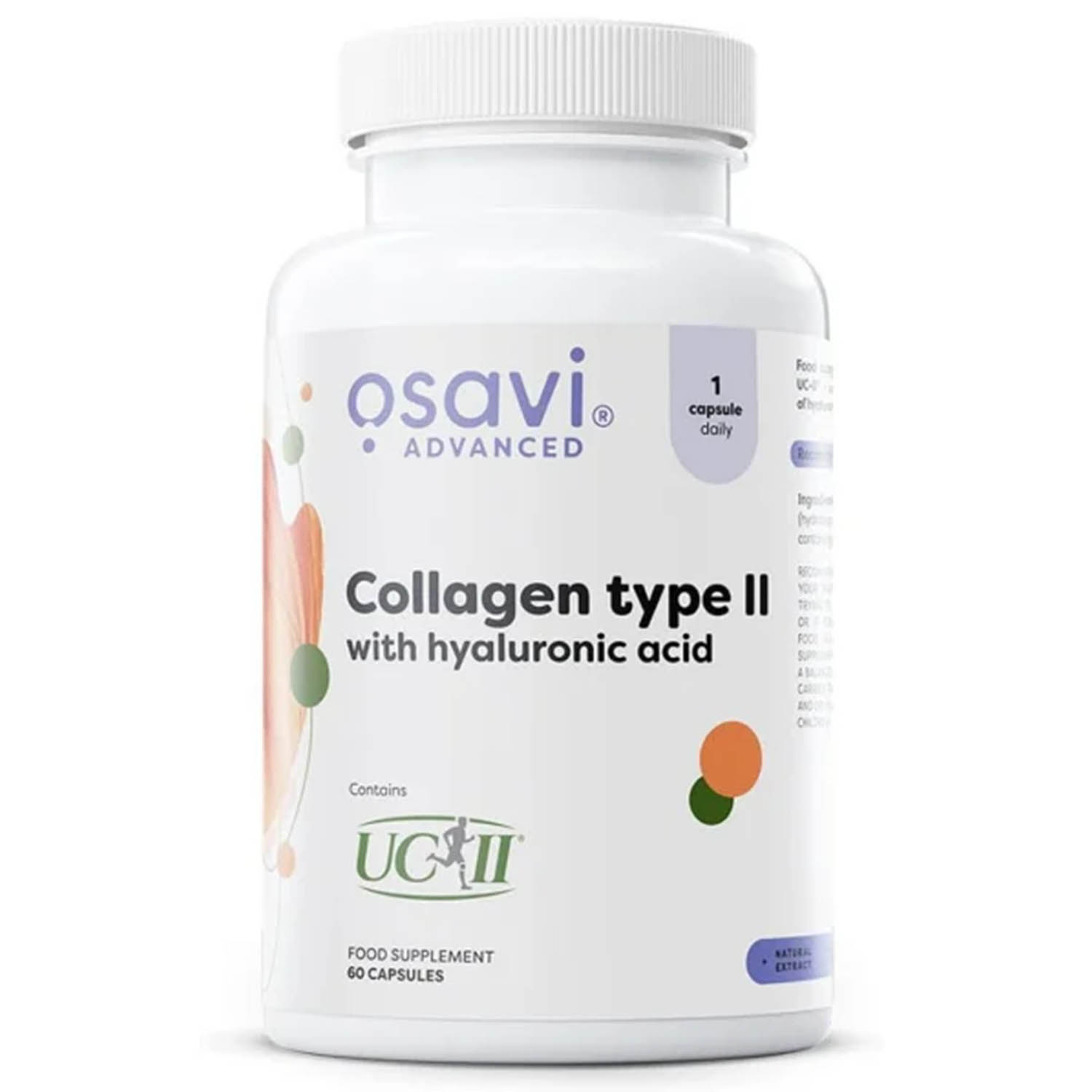 Suplimente Originale UC-II Collagen type II with hyaluronic acid, Osavi, 60 capsule 60 Caps, 09.2028