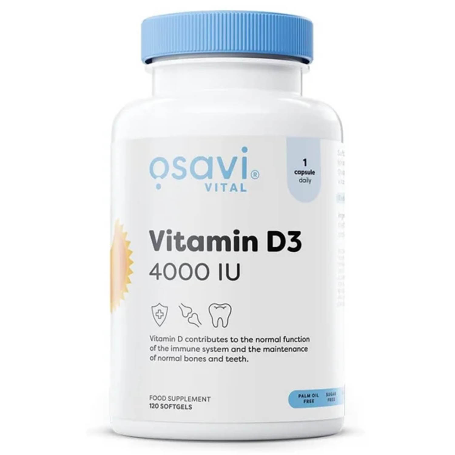 defibrilator cardiac Vitamin D3, 4000 IU, Osavi, 120 softgels 4000 IU, 120 Softgels, 11.2027