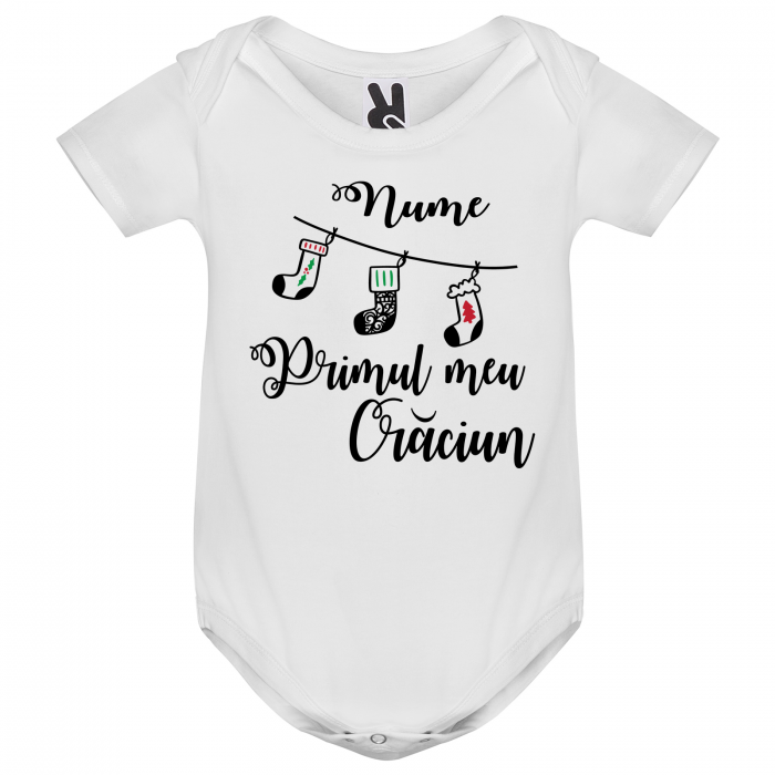 Body personalizat cu nume si "Primul meu Craciun" [2]