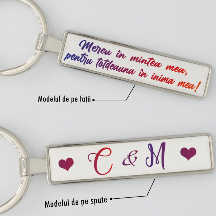 Breloc personalizat "Mereu in mintea mea" [2]