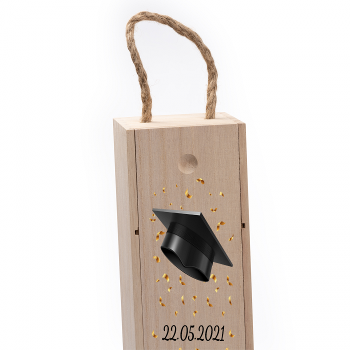 Cutie de vin personalizata cu model absolvire [4]