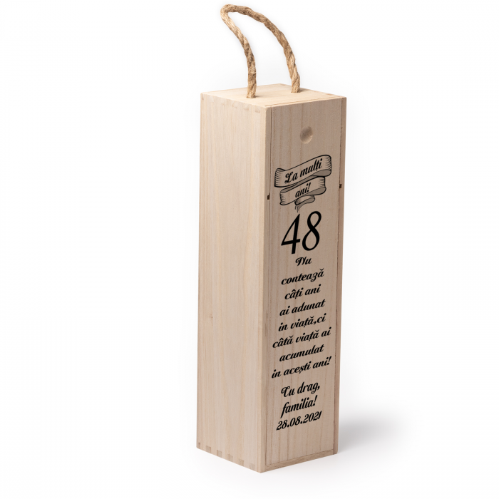 Cutie de vin personalizata cu model La multi ani [2]