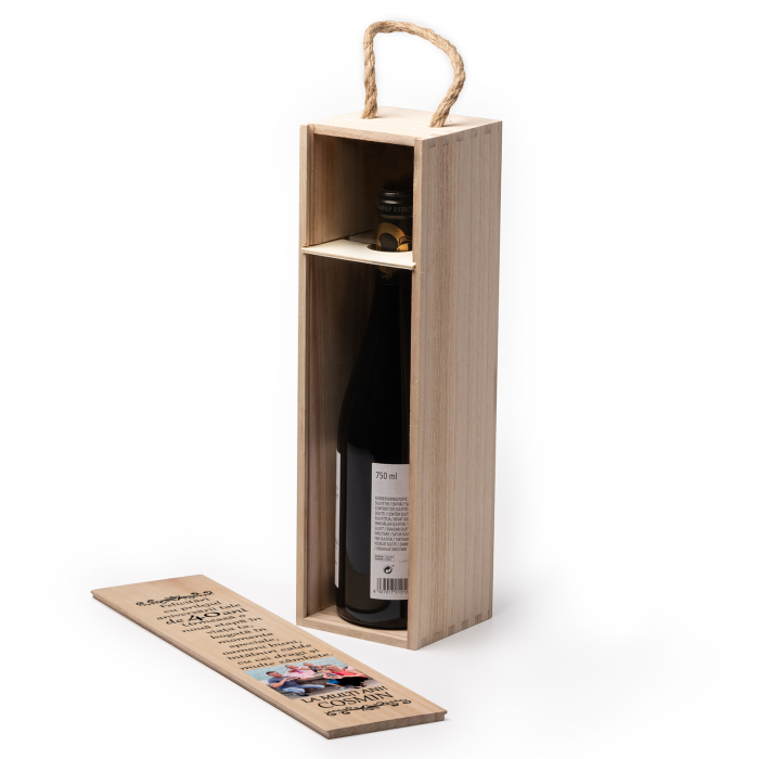 Cutie de vin personalizata cu model La multi ani 2 [5]