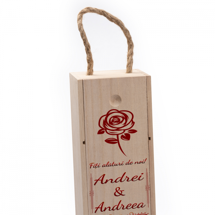 Cutie de vin personalizata cu model si text [4]