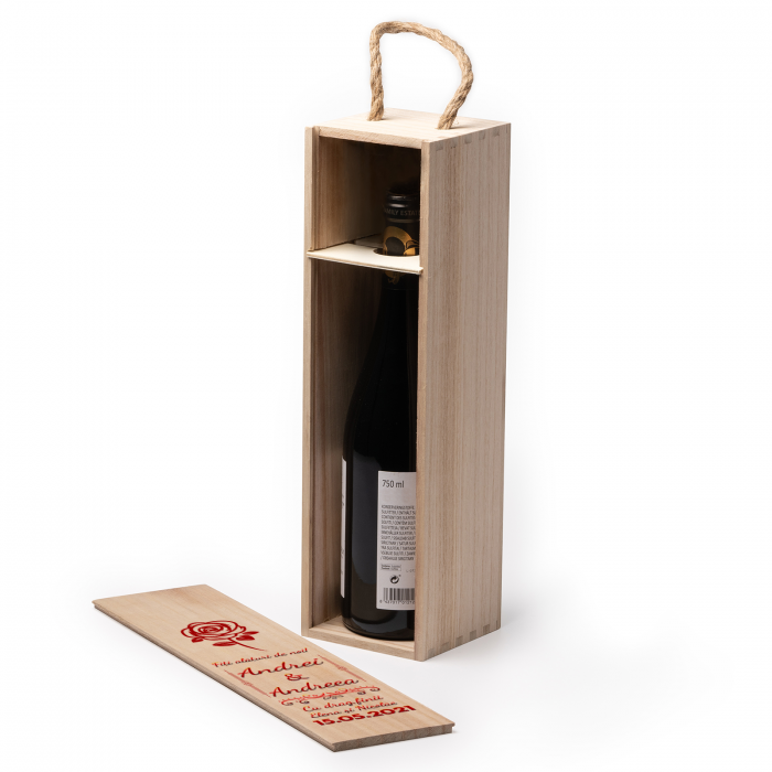 Cutie de vin personalizata cu model si text [5]