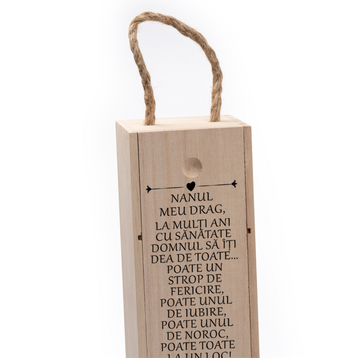 Cutie de vin personalizata cu model cu text Nasi [4]
