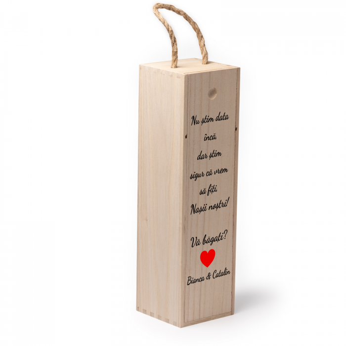 Cutie de vin personalizata cu model NASI cu text 2 [2]