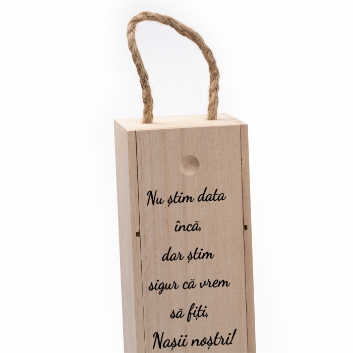 Cutie de vin personalizata cu model NASI cu text 2 [4]