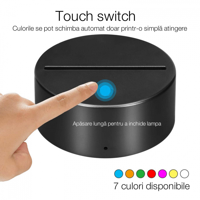 Lampa 3D luminoasa personalizata cu model si text Pentru Brokeri [2]