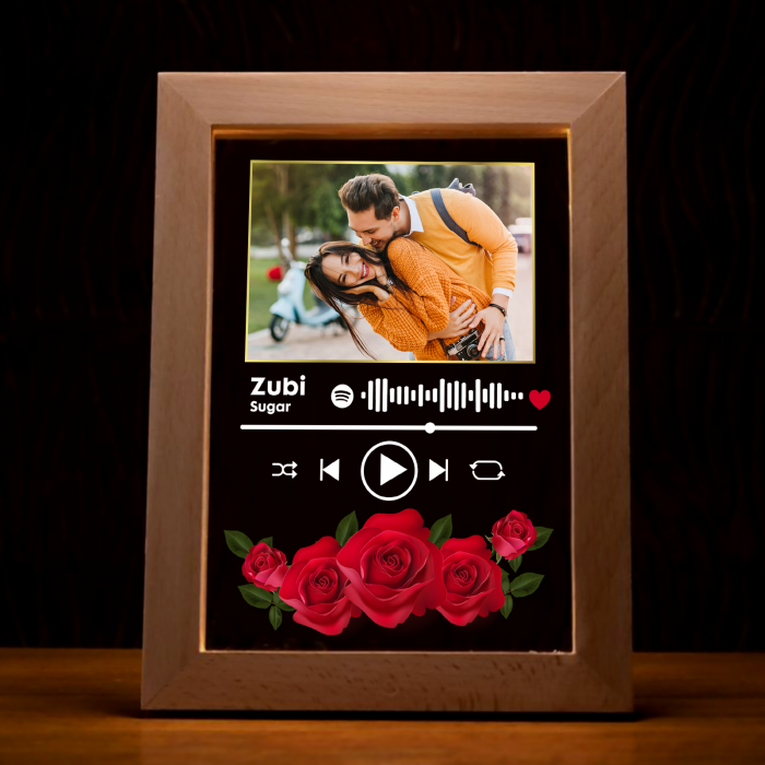 Rama 3D luminoasa personalizata Spotify cu poza [5]