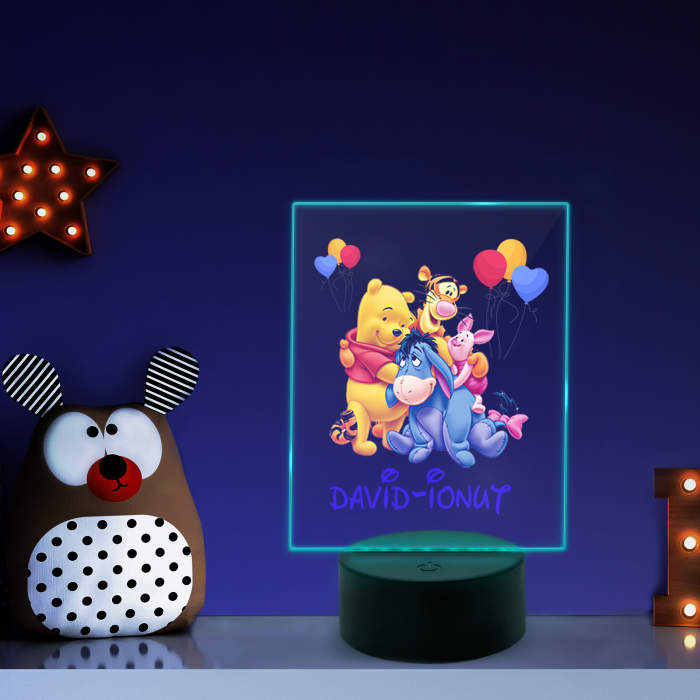 Lampa personalizata 3D cu winnie the pooh [1]