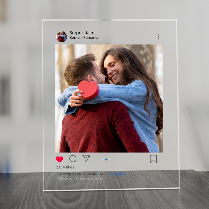 Placheta personalizata  model instagram cu poza si text [2]