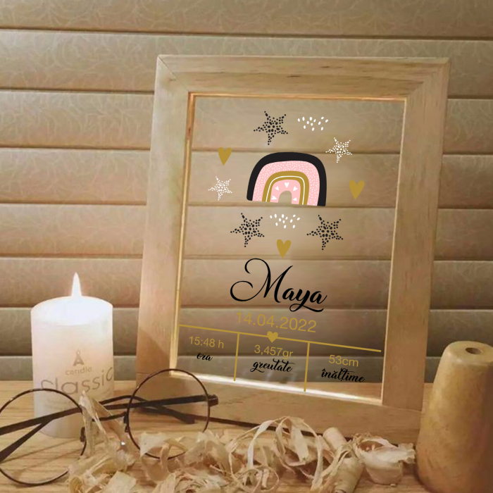 Rama  iluminata personalizata model Curcubeu [2]