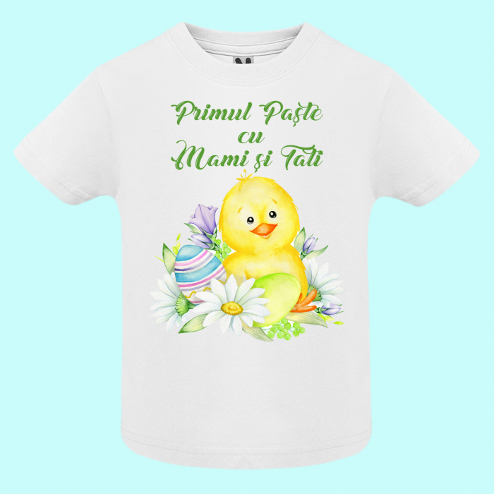 Set 3 tricouri personalizate primul Paste cu mami si tati [4]